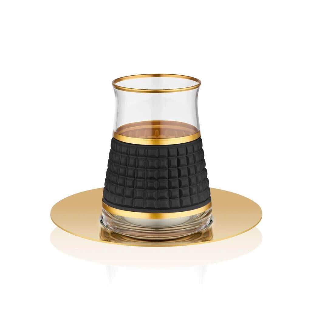 TARABYA SİYAH OSCAR TEK KİŞİLİK ÇAY SETİ