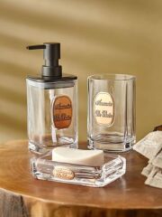 GLOBE ŞEFFAF 3 PARÇA BANYO SETİ