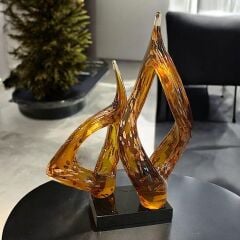 KRİSTAL CAM AMBER DEKOR 22X33CM