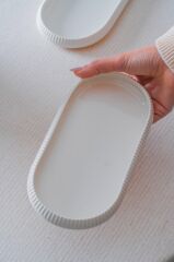 BIANCO LINEA 6'LI OVAL KAYIK TABAK 7,5X28CM