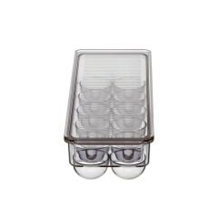 KAPAKLI YUMURTA SAKLAMA KABI ŞEFFAF SİYAH