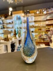 KRİSTAL CAM MAVİ DAMLA DEKOR 10X25CM