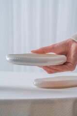 BIANCO LINEA 6'LI OVAL KAYIK TABAK 10X23CM