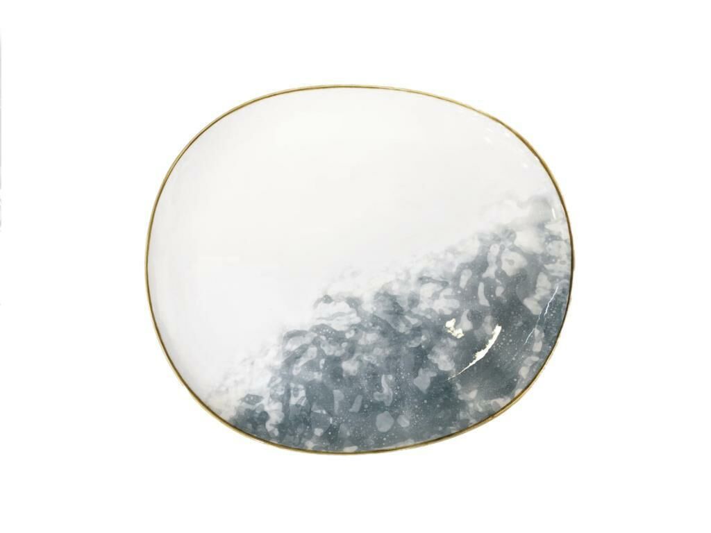 BULUT DESEN YUVARLAK SERVİS TABAK 30CM