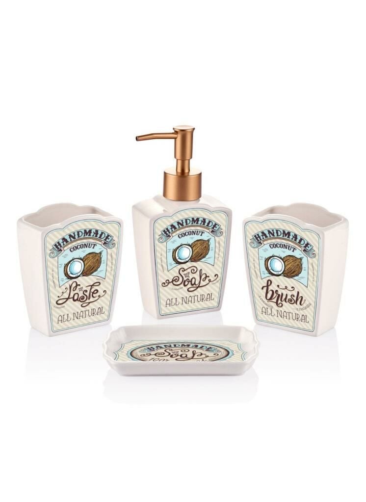 COCONUT 4 PARÇA BANYO SETİ