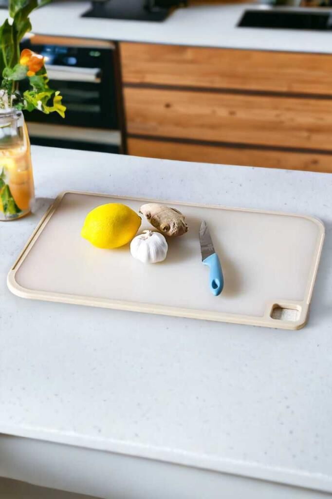 FİKA BEJ BÜYÜK KESME TAHTASI 44x30x0,9 CM