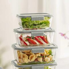 FİKA GLACE BEJ SAKLAMA KABI 800 ML