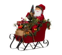 KIZAKLI NOEL BABA DEKOR 40CM