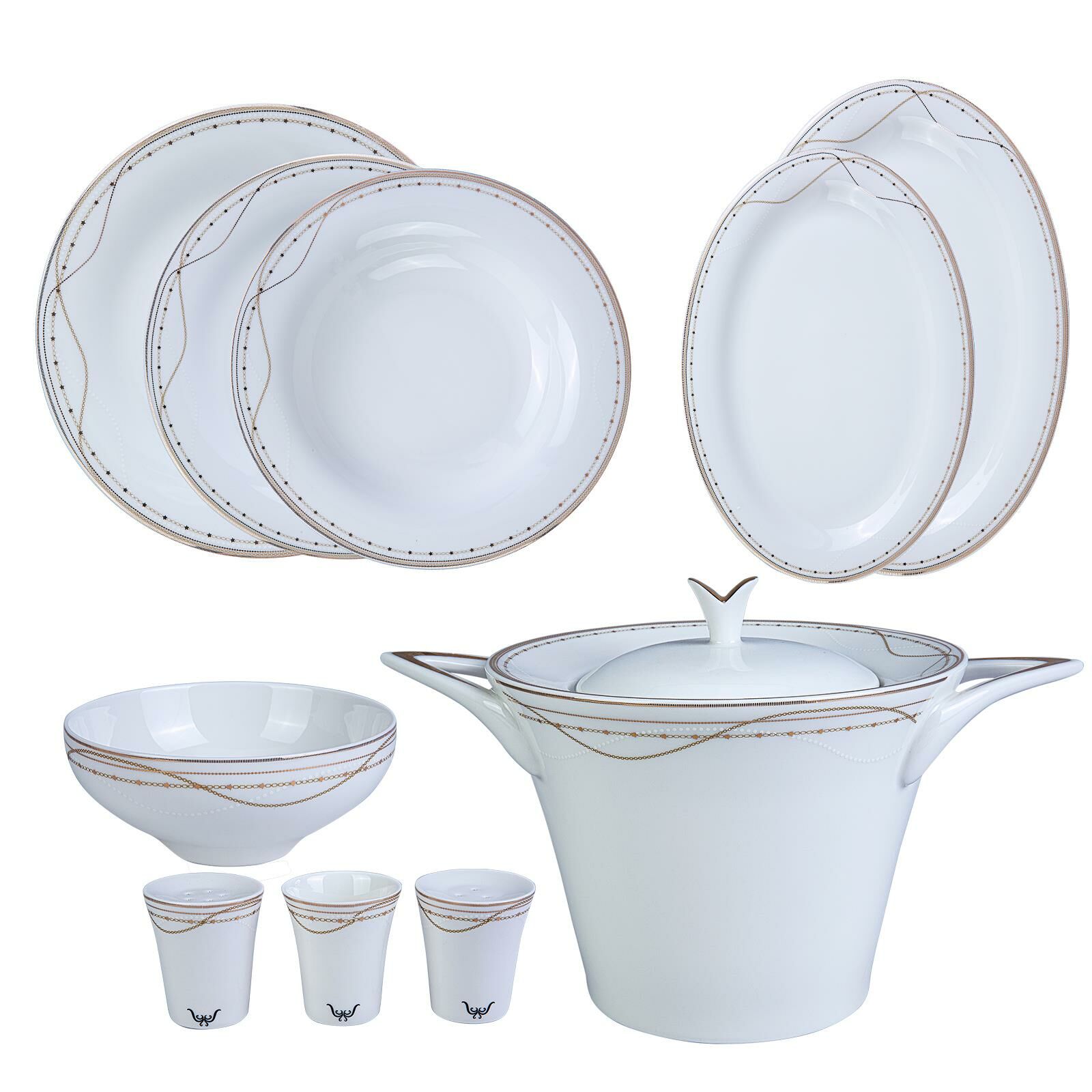 ESTELLA GOLD 60 PARÇA YEMEK TAKIMI
