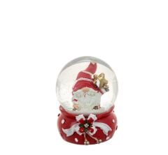 KIRMIZI NOEL BABA KAR KÜRESİ 6CM