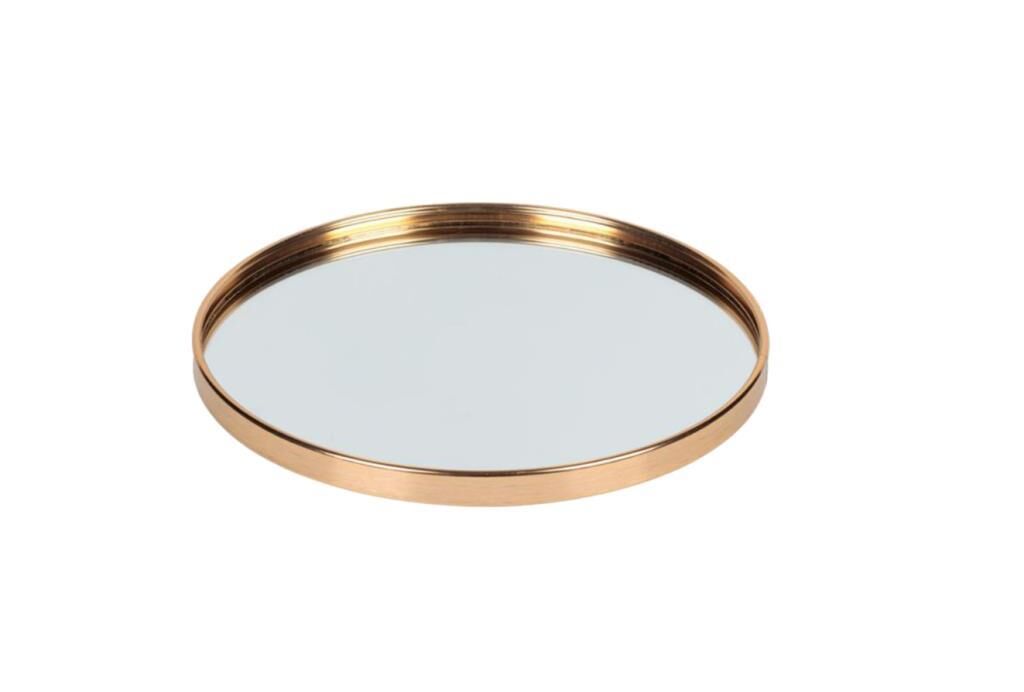 ALTIN METAL AYNALI YUVARLAK TEPSİ 24CM