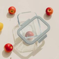 FİKA GLACE GRİ SAKLAMA KABI 460 ML