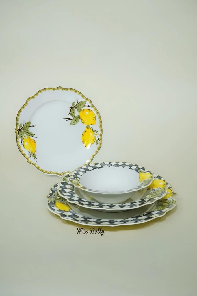 LEMON 6 KİŞİLİK 24 PARÇA YEMEK TAKIMI