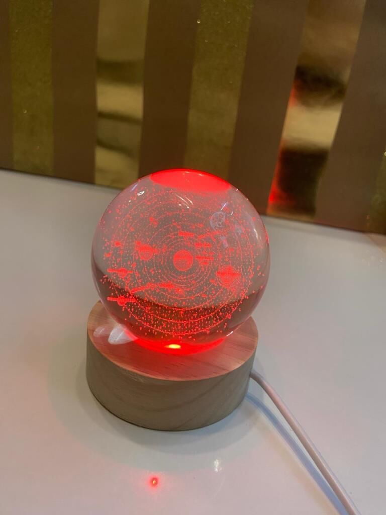 GEZEGEN CAM IŞIKLI DEKORATİF KÜRE