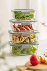 FİKA GLACE GRİ SAKLAMA KABI 1900 ML