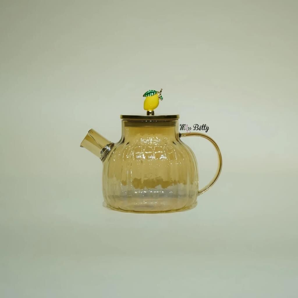 LEMON CAM ÇİZGİ DESEN DEMLİK 1LT