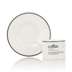 COFFEE YAZILI 2 KİŞİLİK TÜRK KAHVESİ FİNCANI