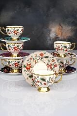 EVAN RENKLİ 6 KİŞİLİK TÜRK KAHVESİ FİNCANI