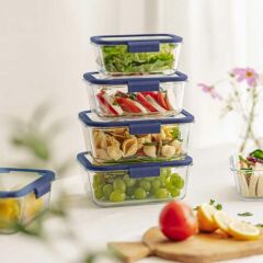 FİKA GLACE MAVİ SAKLAMA KABI 460 ML