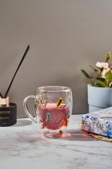 FLOWERS ÇİFT CİDARLI KUPA 350ML