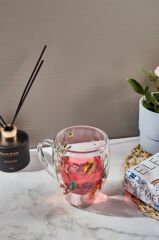 FLOWERS ÇİFT CİDARLI KUPA 350ML