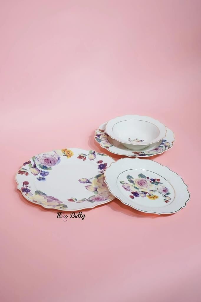 ROSE DELUXE 6 KİŞİLİK 24 PARÇA YEMEK TAKIMI