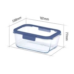 FİKA GLACE MAVİ SAKLAMA KABI 800 ML