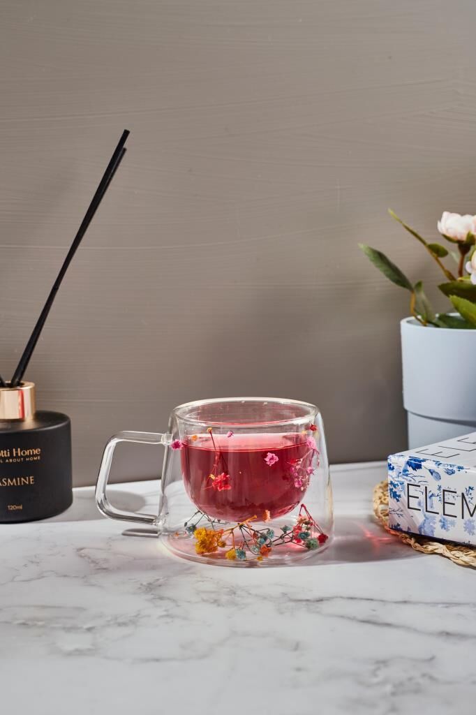FLOWERS ÇİFT CİDARLI KUPA 200ML