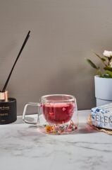 FLOWERS ÇİFT CİDARLI KUPA 200ML