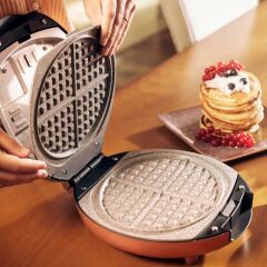 FUNDAY KREM ÇİFT PLAKA WAFFLE VE KÜNEFE MAKİNESİ