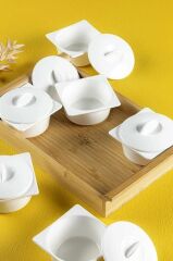 AROW HERME 6'LI 13 PARÇA PORSELEN KAVALTILIK