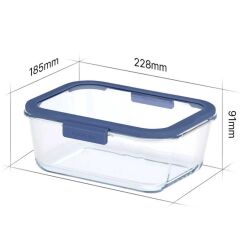 FİKA GLACE MAVİ SAKLAMA KABI 1900 ML