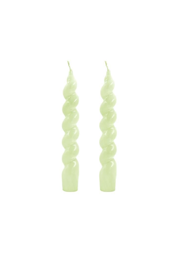 CANDY YEŞİL 2'Lİ ŞAMDAN MUM 17CM