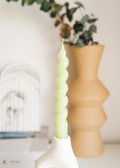 CANDY YEŞİL 2'Lİ ŞAMDAN MUM 17CM