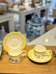 LİMON DESEN 2 KİŞİLİK TÜRK KAHVESİ FİNCANI