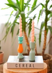 CANDY SOMON 2'Lİ ŞAMDAN MUM 17CM