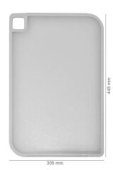 FİKA GRİ BÜYÜK KESME TAHTASI 44x30x0,9 CM