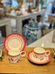 KİRAZ DESEN 2 KİŞİLİK TÜRK KAHVESİ FİNCANI