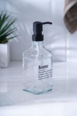 SİYAH CAM SIVI SABUNLUK 500ML