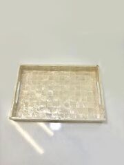 BEJ SEDEFLİ DİKDÖRTGEN TEPSİ 30X20CM