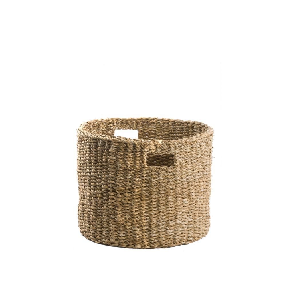 HASIR ÖRME SEPET / SAKSILIK 28x25 CM