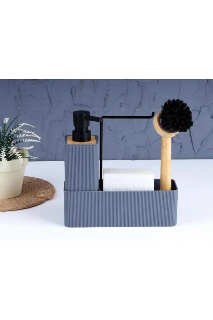 VENTO GRİ DİKDÖRTGEN GRİ MUTFAK BULAŞIK SETİ