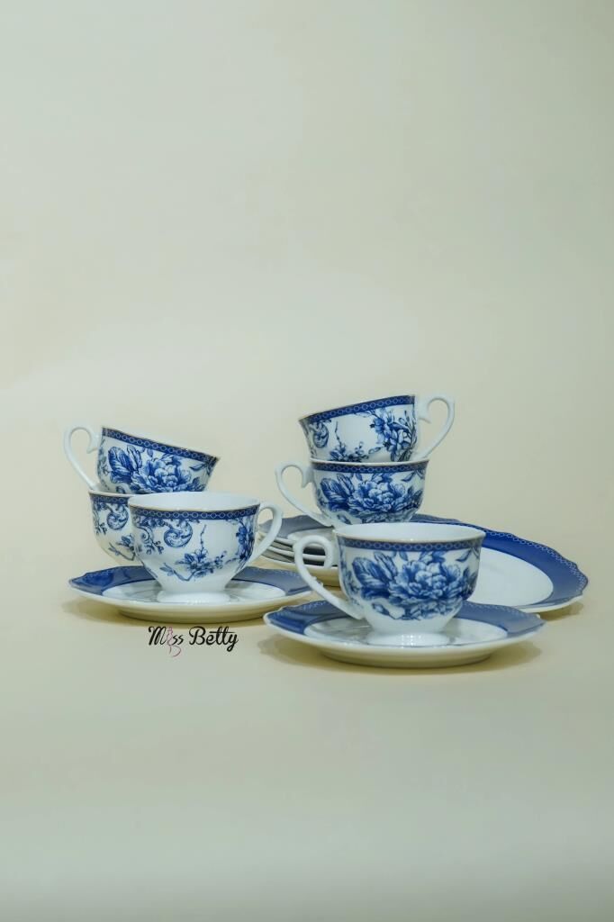 BLUE LİFE 6 KİŞİLİK TÜRK KAHVESİ FİNCANI