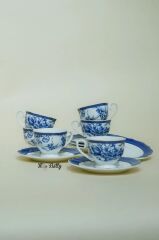 BLUE LİFE 6 KİŞİLİK TÜRK KAHVESİ FİNCANI