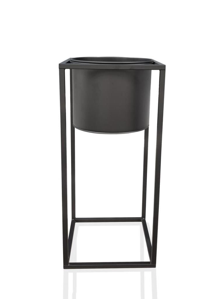 SİYAH AYAKLI ÇİÇEKLİK/DEKOR 70CM