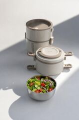 STEELOCK BEJ ÇELİK YEMEK SAKLAMA SAKLAMALI
