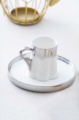 AURORA GÜMÜŞ TEK KİŞİLİK TÜRK KAHVESİ FİNCANI