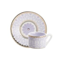 LİLA DESENLİ TEK KİŞİLİK ÇAY FİNCANI