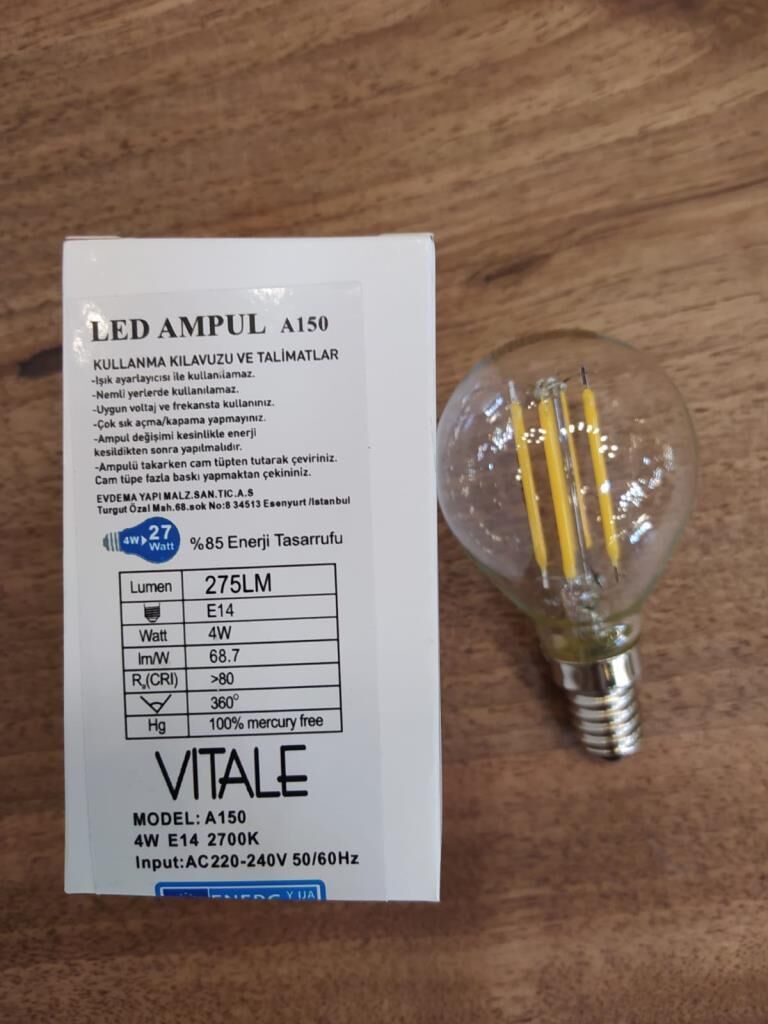 AMPÜL E14 2700K 220V