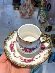 OSİRİS ALTIN DESEN1 TEK KİŞİLİK TÜRK KAHVESİ FİNCANI